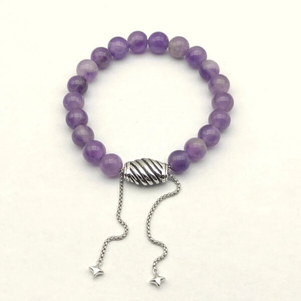 8MM Stretch Rock Crystal Bracelet