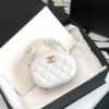 Chanel Vanity Case Shiny Gold White Bag For Women 9.5cm/3.7in