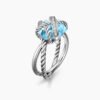 6EBB3B18-B381-087A-D24C-E3377D5053BB.jpg Cable Wrap Ring Sterling Silver with Blue Topaz and Diamonds - 6