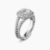 6EEE3D87-83B8-0629-751F-0B298A50A3A4.jpg Petite Albion Ring Sterling Silver with White Topaz and Diamonds, 7mm