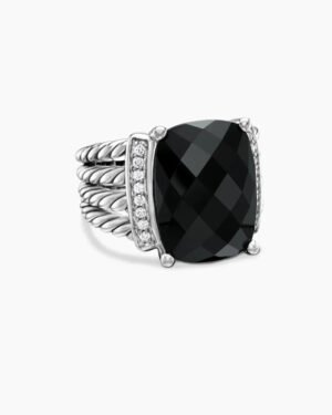 70A4B428-86BE-238F-7A37-4842B7EE7DE6.jpg Wheaton® Ring Sterling Silver with Black Onyx and Diamonds - 6