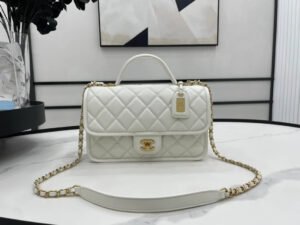 Chanel AS3653 22K Bag White For Women, Women&rsquo;s Bags 9.8in/25cm