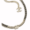 7192FD2D-F277-0BF9-8F39-B09977A3A51B.png Double C Necklace Gold/Black/Crystal