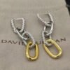 DY Mercer&reg; Linked Drop Earrings Sterling Silver 14K Yellow Gold with