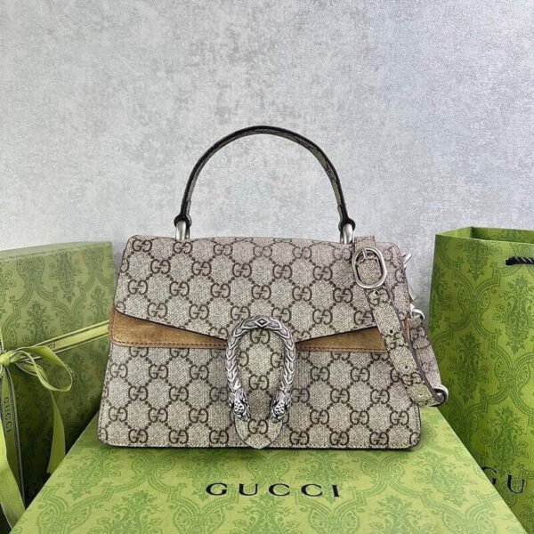 Gucci Dionysus Canvas Top Handle Bag 24x16cm