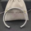 72514AD9-CBDF-BF20-BB95-75261C1B3457.jpg X Classic Cable Station Bracelet Sterling Silver with 18K Yellow Gold, 4mm