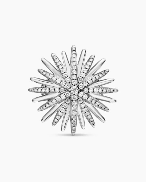7275C3F6-1AEE-C29F-8F18-7C0F066E287E.jpg Starburst Ring Sterling Silver with Diamonds - 6