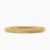 Sculpted Cable Bangle Bracelet 18K Yellow Gold, 6.2mm