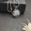 David Yurman Infinity Pendant with Diamonds in Silver, 32mm