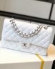 CHANEL Classic Flap Handbag SILVER METAL