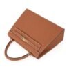 Kelly 25 Sellier Bag Gold Epsom Leather with Gold Hardware