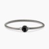Petite Chatelaine&reg; Bracelet Sterling Silver with Black Onyx, 3mm - 17cm