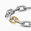 DY Madison&reg; Chain Bracelet Sterling Silver with 18K Yellow Gold
