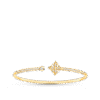 Idylle Blossom Twist Bracelet, Yellow Gold And Diamonds