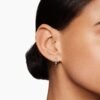 7881F724-C86C-7212-ADA6-1039E895C180.jpg Stax Chain Link Huggie Hoop Earrings 18K White Gold with Diamonds, 24mm