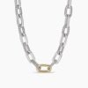 79395136-6D5D-537A-D4E3-B39D6E2FE8BD.jpg DY Madison Chain Necklace Sterling Silver with 18K Yellow Gold, 13.5mm