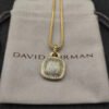 Albion&reg; Pendant in 18K Yellow Gold with Pave Diamonds,18mm