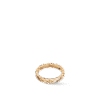 COCO CRUSH RING Quilted motif, mini version, 18K BEIGE GOLD - 6