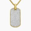 79F4ACF0-6CF0-347D-905F-350136625B92.jpg Chevron Tag 18K Yellow Gold with Diamonds, 42mm