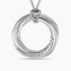 7A6E2836-173B-1D12-D943-3FE45378B056.jpg Pave Crossover Pendant Necklace 18K White Gold with Diamonds, 30mm