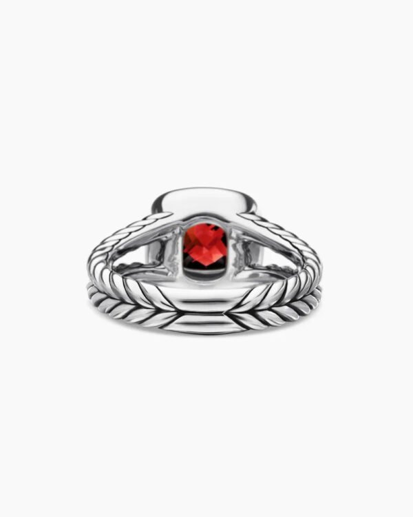 Petite Albion&reg; Ring Sterling Silver with Garnet and Diamonds - 6