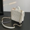 Chanel Small Flap Bag With Top Handle White For Women, Women&rsquo;s Bags 8.1in/20.5cm