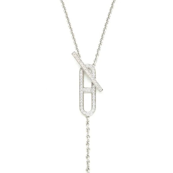 7C5F0314-06D9-D549-A041-A752A6A7EC67.jpg EVER CHAIN D'ANCRE NECKLACE, SMALL MODEL, 18K WHITE GOLD WITH DIMOND