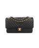 7CDB877D-5917-1B80-BFC3-2132051CB10E.jpg Chanel Classic Chevron Tweed Medium Flap Glod
