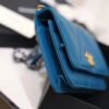 Chanel 19 WOC Flap Bag 20cm Goatskin Leather Spring/Summer Act 1 Collection, Blue