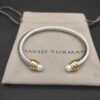 Classic Cable Bracelet Sterling Silver with Pearl and Diamonds, 5mm