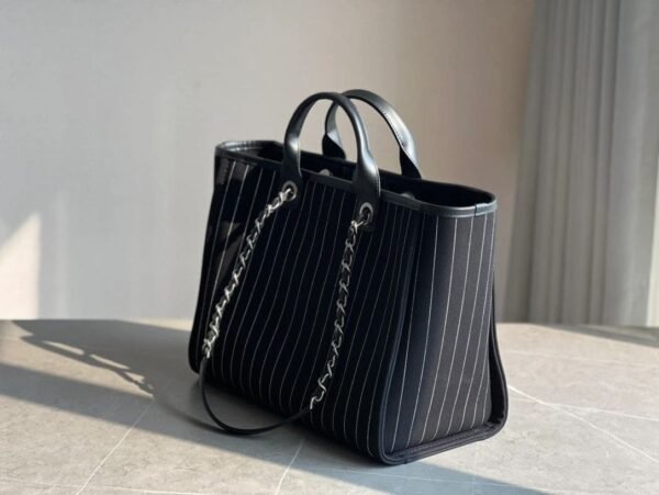 7D8D28F0-8896-CB12-0DEA-6E6E5EE5A065.jpg CHANEL Deauville 2wayTote Bag Black A66941 Cotton Leather