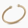 7DF36C20-E35D-FC1D-A597-5CA155ED1196.jpg Classic Cablespira® Bracelet 18K Yellow Gold with Pearls and Diamonds, 5mm