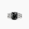 Petite Wheaton&reg; Sterling Silver with Black Onyx and Diamonds, 10mm