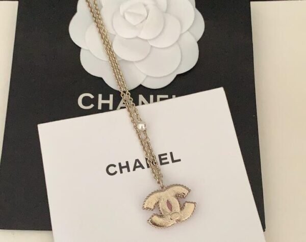 Pink Double C Necklace