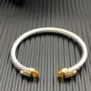 5mm Cable Bracelet with Citrine & Diamond Accents