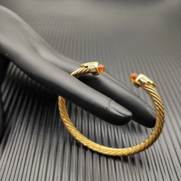80B424F5-4547-CBEB-2319-FE5B6C8A8DB5.jpg Cable Bracelet with Champagne Diamonds & Diamond Accents 5mm