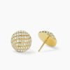 80CCE6CE-4946-8A30-B652-DE0992D4C2F9.jpg Sculpted Cable Stud Earrings 18K Yellow Gold with Diamonds, 14mm