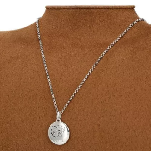 81648D70-FF0D-5A8E-F211-C872D23244CD.png Necklace BLIND FOR LOVE Tiger Head Motif Pendant Adjustable Chain Silver