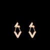 Volt Upside Down Earrings, Pink Gold