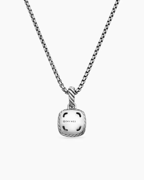 83570B8B-C298-5B18-8143-4822B8D1D95F.jpg Petite Albion® Pendant Necklace Sterling Silver with Amethyst and Diamonds