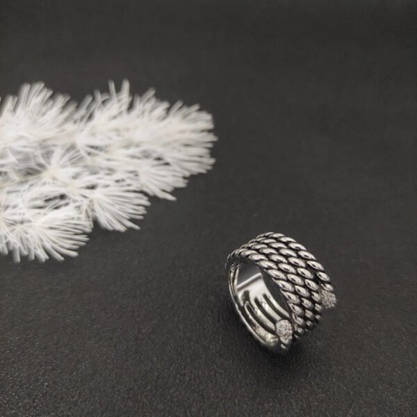 8361E2D7-3989-CC4E-7346-1B8C98A40961.jpg David Yurman Diamond Willow Serpentine Ring - 6