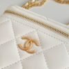 Chanel Small Vanity With Chain White For Women, Women&rsquo;s Bags 4.3in/11cm