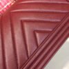 Chanel Boy Handbag Gold Toned Hardware Burgundy For Women, Women&rsquo;s Bags, Shoulder And Crossbody Bags 9.8in/25cm A67086