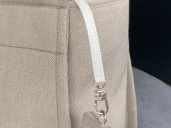 84B61952-8576-1A0F-BFFC-6AD455E856A4.png Chanel Mixed Fibers Calfskin Deauville Tote Light Grey