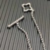David Yurman Sterling Silver Quatrefoil Chain Necklace