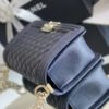 Chanel Medium Boy Handbag Dark Blue For Women 9.8in/25cm A67086