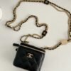 Chanel Small Vanity With Chain Black For Women, Women&rsquo;s Bags 4.3in/11cm