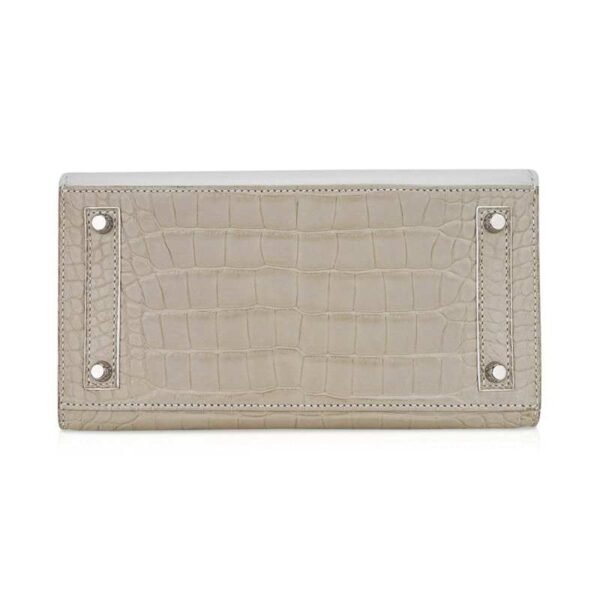 859037B8-DCB8-A3EA-5793-90041A3BE256.jpg Limited Edition Birkin 20 Faubourg Sellier Bag Neige (Snow) White Matte Alligator