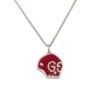 Enamel Ghost Skull Pendant Necklace