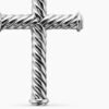Cable Cross Pendant Sterling Silver